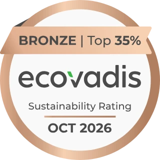 EcoVadis Bronze, oktober 2026 (top 35%)