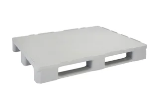 Cleanroompallet 1200 x 1000 x 160 gesloten dek 3 onderlatten heavy – Foto 1