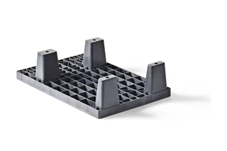 Displaypallet 600 x 400 x 155 open dek 4 pootjes medium – Foto 2
