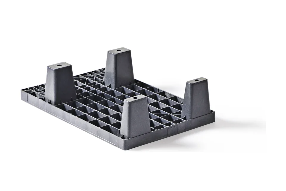 Displaypallet 600 x 400 x 155 open dek 4 pootjes medium – Foto 2