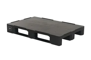 Hygiënische pallet 1200 x 800 x 160 gesloten dek 3 onderlatten heavy, stelling 1.000 kg – Foto 1