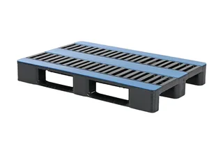 Hygiënische pallet 1200 x 800 x 160 open dek 3 onderlatten heavy – Foto 1