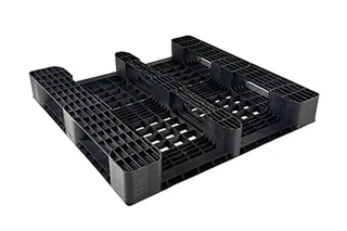 Kunststof pallet 1100 x 1100 x 150 open dek 3 onderlatten medium – Foto 2