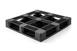 Kunststof pallet 1100 x 1100 x 165 gesloten dek 6 onderlatten heavy – Foto 2