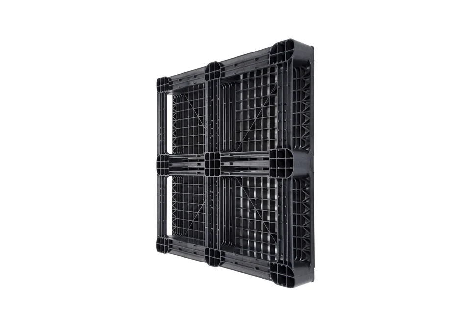Kunststof pallet 1140 x 1140 x 156 open dek 3 onderlatten medium – Foto 3