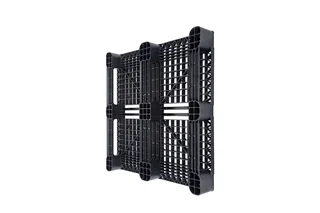 Kunststof pallet 1140 x 1140 x 156 open dek 6 onderlatten medium – Foto 3