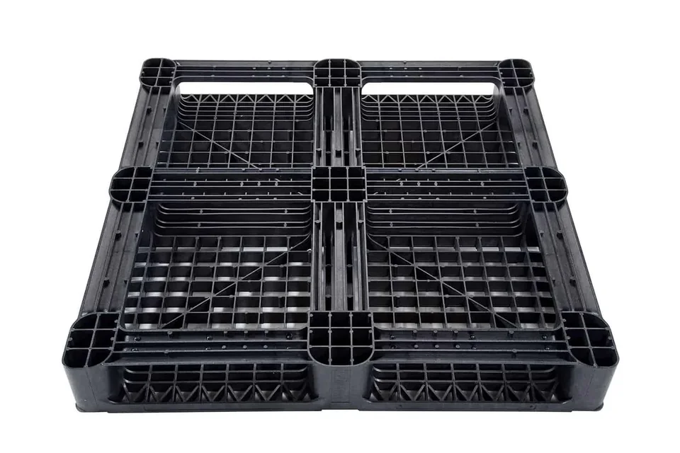 Kunststof pallet 1140 x 1140 x 156 open dek 6 onderlatten medium – Foto 2