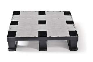 Kunststof pallet 1140 x 760 x 150 gesloten dek 3 onderlatten light – Foto 3