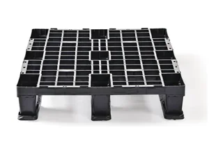 Kunststof pallet 1140 x 760 x 158 open dek 3 onderlatten light – Foto 3