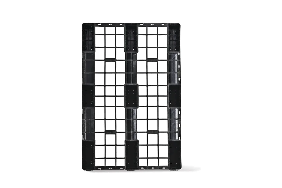 Kunststof pallet 1140 x 760 x 158 open dek 3 onderlatten light – Foto 4