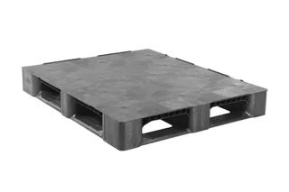 Kunststof pallet 1200 x 1000 x 150 gesloten dek 5 onderlatten medium – Foto 1