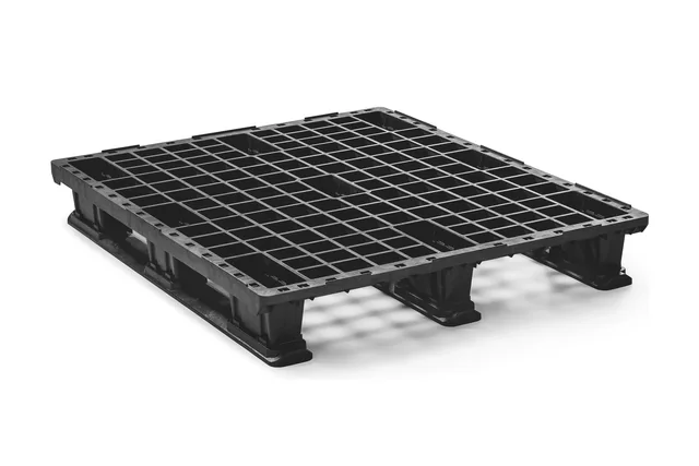 Kunststof pallet 1200 x 1000 x 150 open dek 3 onderlatten light