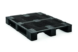 Kunststof pallet 1200 x 1000 x 150 open dek 3 onderlatten medium – Foto 1