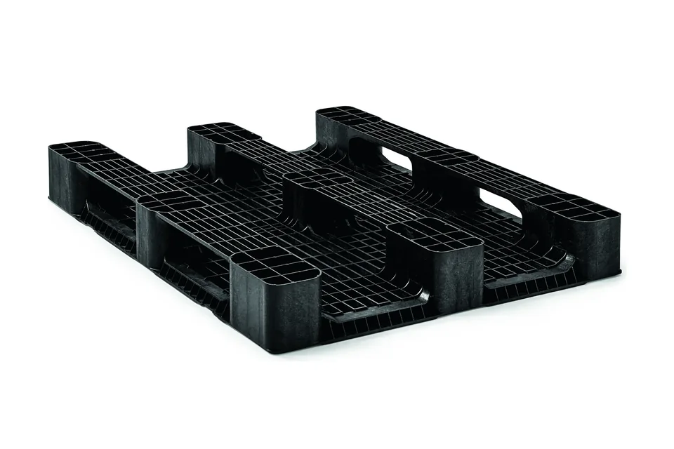 Kunststof pallet 1200 x 1000 x 150 open dek 3 onderlatten medium – Foto 2