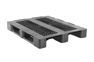 Kunststof pallet 1200 x 1000 x 150 open dek 3 onderlatten medium – Foto 1