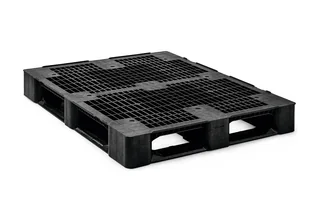 Kunststof pallet 1200 x 1000 x 150 open dek 5 onderlatten medium – Foto 1