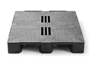 Kunststof pallet 1200 x 1000 x 158 gesloten dek 3 onderlatten heavy – Foto 3