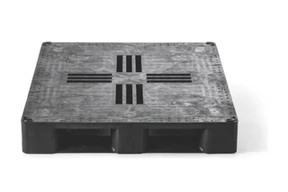 Kunststof pallet 1200 x 1000 x 158 gesloten dek 6 onderlatten heavy – Foto 3