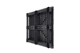 Kunststof pallet 1200 x 1200 x 156 open dek 6 onderlatten medium – Foto 3