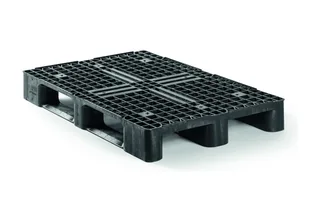Kunststof pallet 1200 x 800 x 145 open dek 3 onderlatten medium – Foto 1
