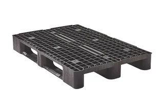Kunststof pallet 1200 x 800 x 145 open dek 3 onderlatten medium – Foto 1