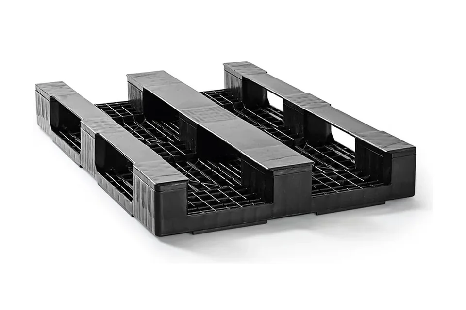 Kunststof pallet 1200 x 800 x 150 gesloten dek 3 onderlatten heavy – Foto 2