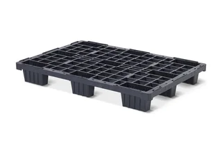 Kunststof pallet 1200 x 800 x 150 open dek 9 pootjes light – Foto 1