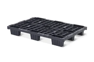 Kunststof pallet 1200 x 800 x 150 open dek 9 pootjes light – Foto 1