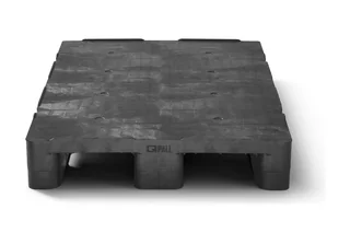 Kunststof pallet 1200 x 800 x 159 gesloten dek 3 onderlatten heavy – Foto 3
