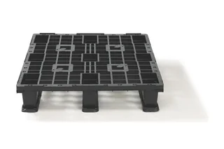 Kunststof pallet 1200 x 800 x 160 open dek 3 onderlatten light – Foto 3