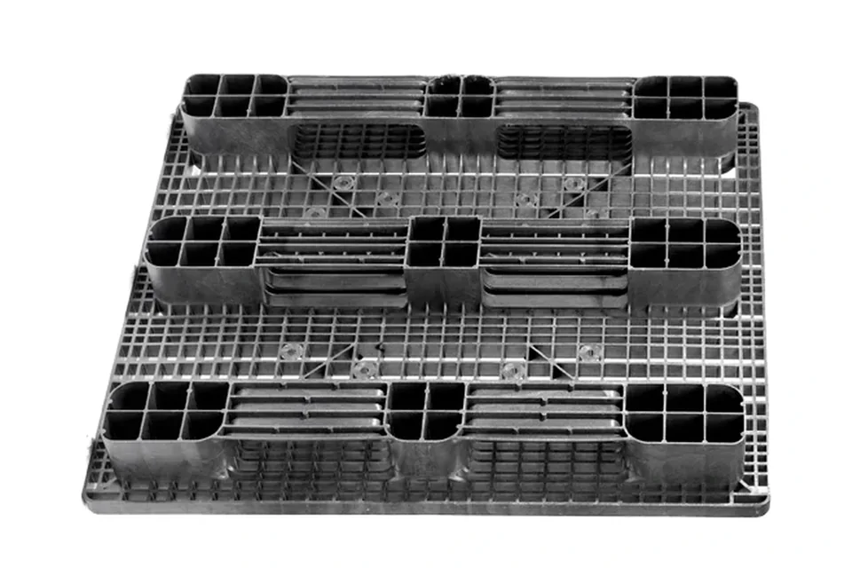 Kunststof pallet 1300 x 1100 x 160 open dek 3 onderlatten heavy – Foto 2