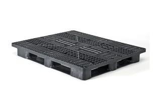 Kunststof pallet 1300 x 1100 x 160 open dek 5 onderlatten heavy – Foto 1